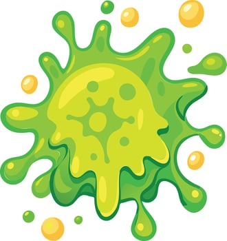 Vibrant Slime Splashing Available on EPS File vector