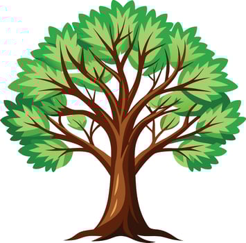 Majestic Oak Tree Available on EPS File vector