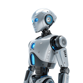 Robot interaction in modern technology studio environment digital art png