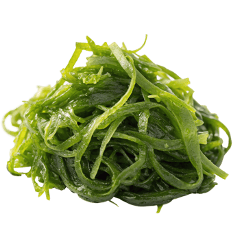 Fresh seaweed dish coastal market food photography natural setting overhead view healthy concept png