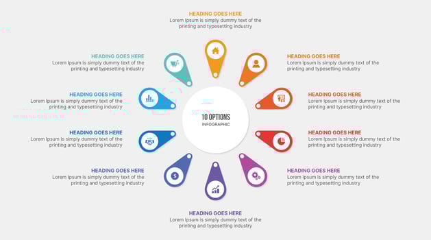 Infographic, Template Design With Eight Steps or Options, Workflow or Process Diagram vector