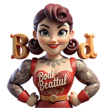 3D Illustration Bold Beautiful Pinup Girl Tattoo Art png