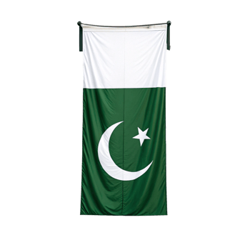 banner of Pakistan flag is isolated on transparent background png