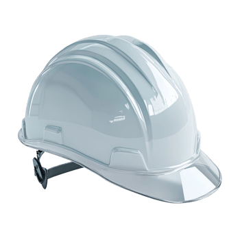 A Shiny White Hard Hat Safety Equipment png