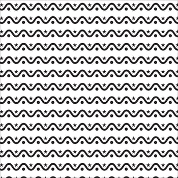 pattern in geometric ornamental style. Black and white pattern. vector