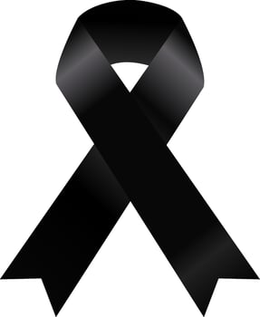 Black Ribbon world Awareness DAY vector