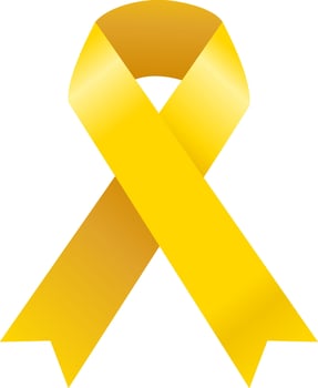 Yellow Ribbon world Awareness DAY vector