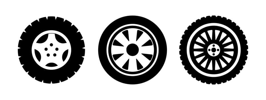 Car tire design illustration vector
