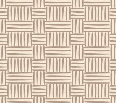 Rattan seamless pattern. Texture of the weave.beige flat illustration. vector