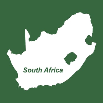 South Africa map design vector
