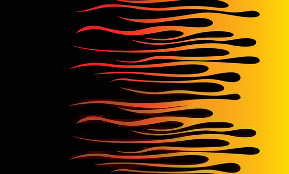 Burning fire background for vehicle wrap sticker vector