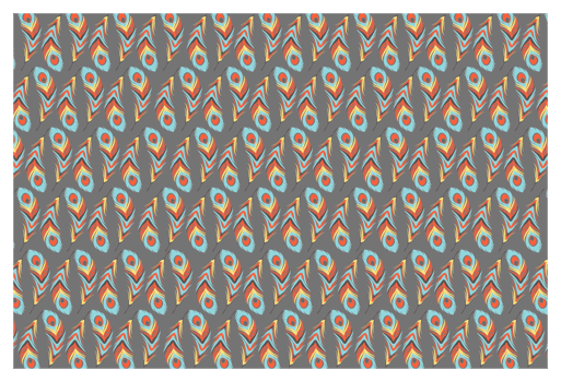 Romantic Feather Pattern with Soft Hues png