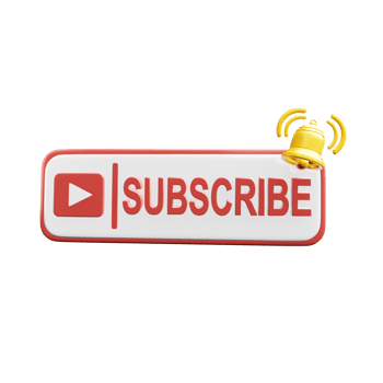 Creative Subscribe bell button. Subscribe to channel, blog r newsletter. Social media Marketing banner. 3d Illustration png