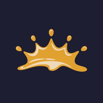 Cheese Crown Explosion - Rhythmic Waves of Golden Delight vector