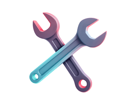 Crossed Wrenches A Symbol of Repair, Maintenance, and Technical Solutions png