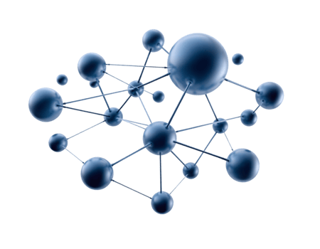 Abstract Molecular Structure A 3D Rendering of Interconnected Atoms png