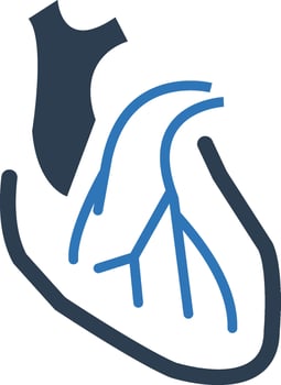 Human cardiology icon vector