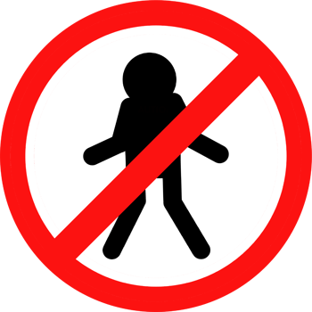 No zombie sign. Zombie forbidden sign. png