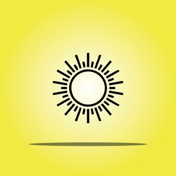Sun illustration design vector