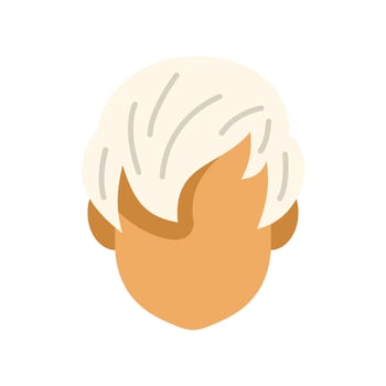 Blond hair showing styling elegance and fashion trends vector
