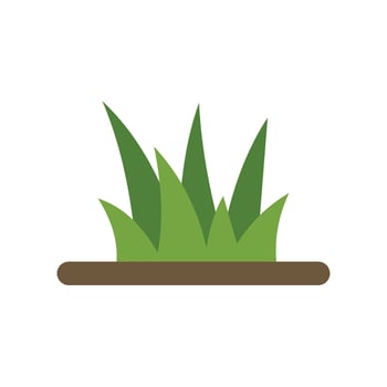 Green grass growing from ground illustration vector