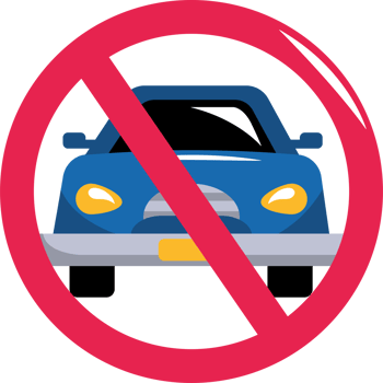 car free day traffic sign png