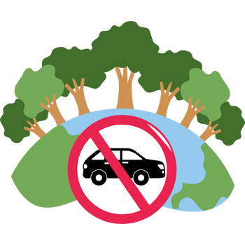 car free day ecological campaign png