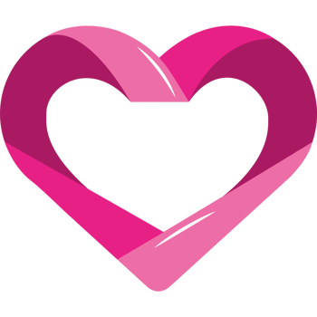 pink heart shape ribbon breast cancer awareness png