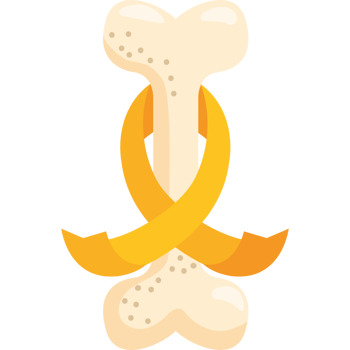 sarcoma day bone with ribbon png