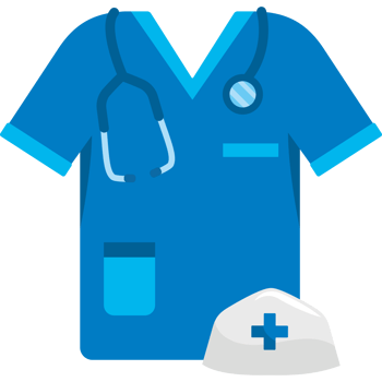 medical nursing uniform cap and coat png