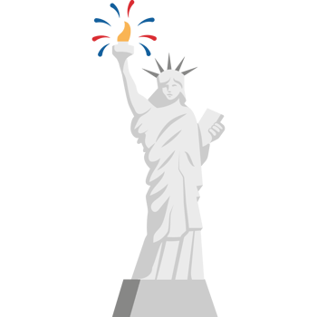 fourth of july and statue of liberty png