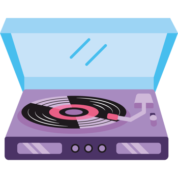 vinyl turntable record player png