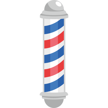 barber shop pole emblem png