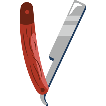 straight razor for barber png