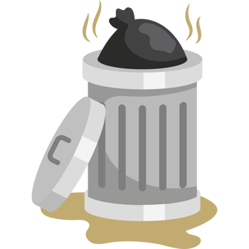 trash can with waste mosquito breeding ground png