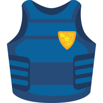 bulletproof police protection design png