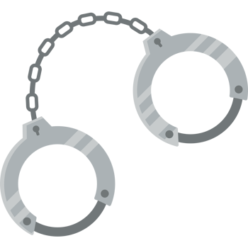 closed handcuffs police equipment design png