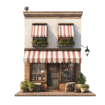 Charming Small Town Italian Delicatessen Building png