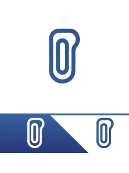 Master Paper Clip Logo vector
