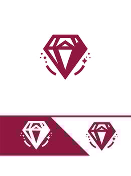 Luxe Diamond glow vector
