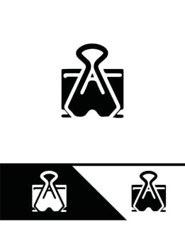 LinkIt Paper Clips Logo vector