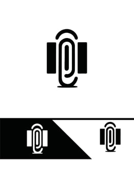 Mighty Paper Clip Logo vector