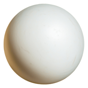 Smooth White Sphere on Isolated Background for Creative Projects png