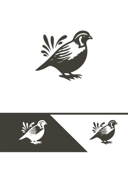 Moon Quail logo vector
