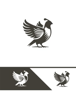Quail Echo logo vector