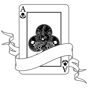 Phantoms Fortune Halloween Poker with Ribbon Motifs png