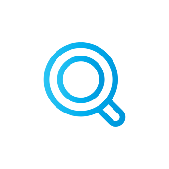 Blue Gradient Search Icon png