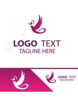 Wing Dream flying bird logo vector