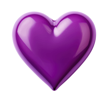 Purple Heart Cut Out png
