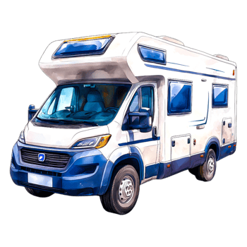 Bright and Modern Camper Van for Road Trips and Outdoor Adventures png